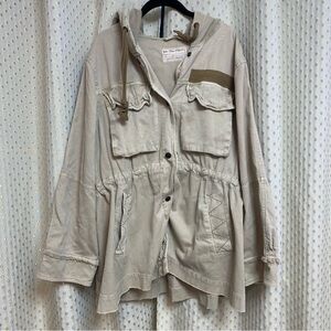 Free People We The Free Trapeze Military Jacket